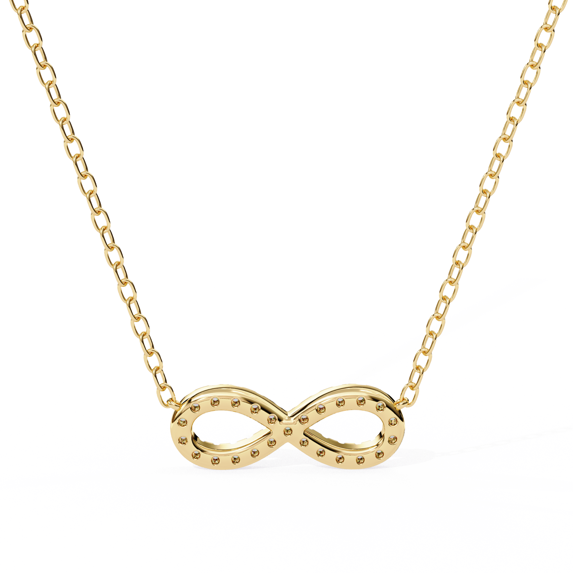 Solitairekart 0.32ct Natural Diamond Infinity Pendant-HI Color, VS-SI Clarity